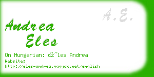 andrea eles business card